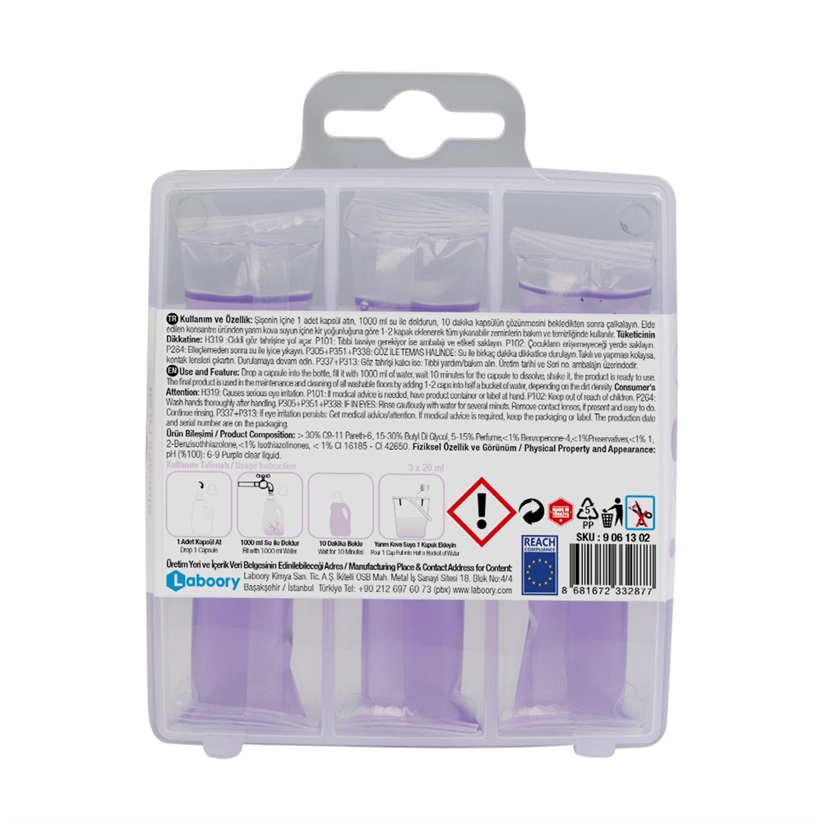9 06 13 02BIOCAPS FC 20 SUDA ÇÖZÜNEN ZEMİN TEM. ÜRÜNÜ