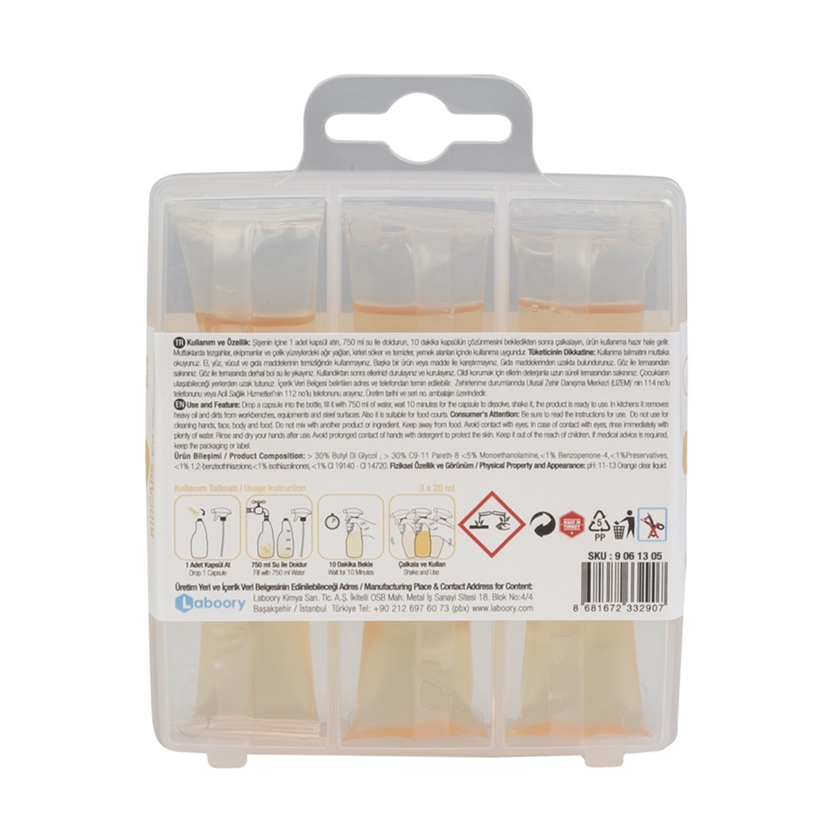 9 06 13 05BIOCAPS KC 50 SUDA ÇÖZÜNEN YAĞ & KİR SÖKÜÇÜ