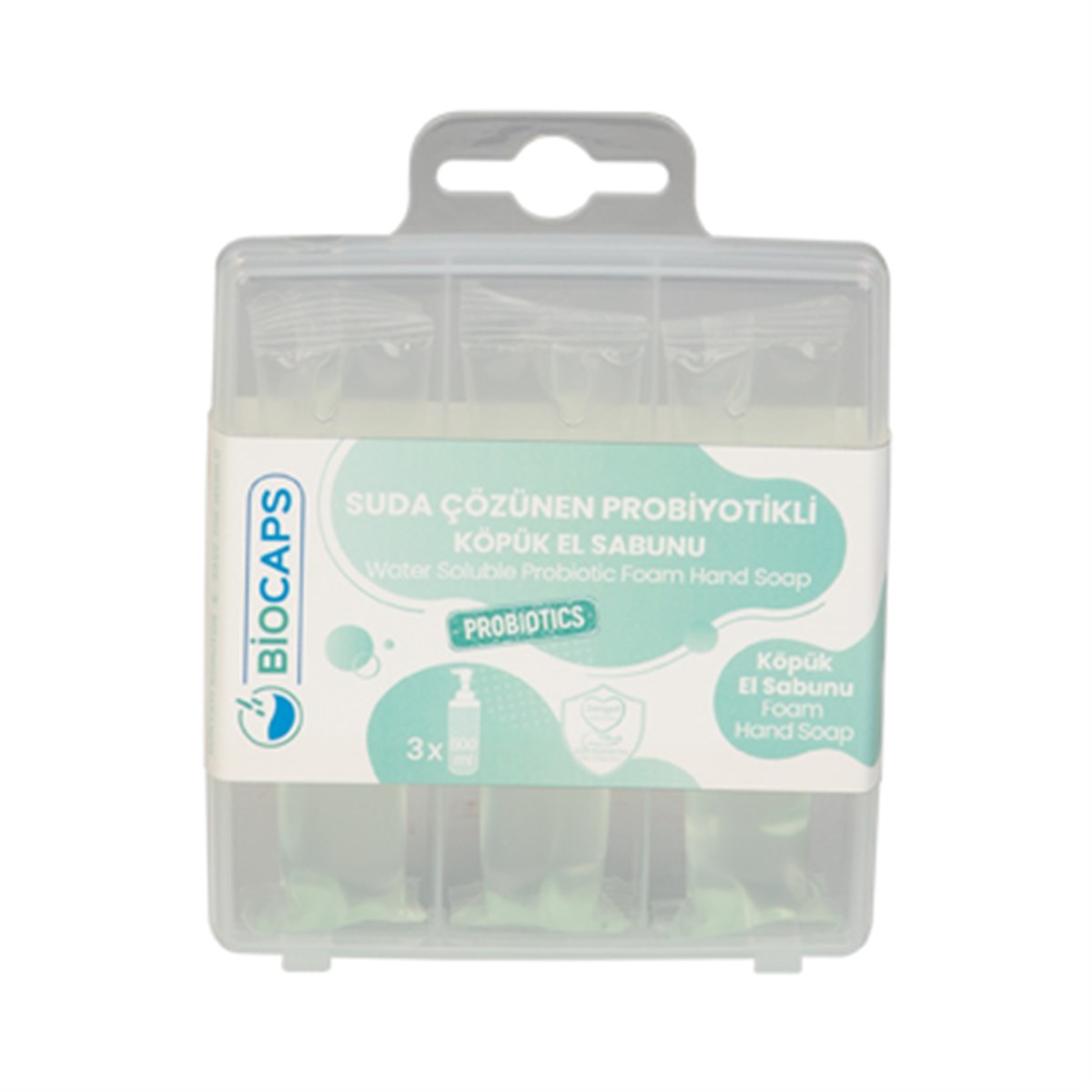 9 06 13 07BIOCAPS PC 70 SUDA ÇÖZ. PROBİYOTİKLİ KÖPÜK EL SAB.