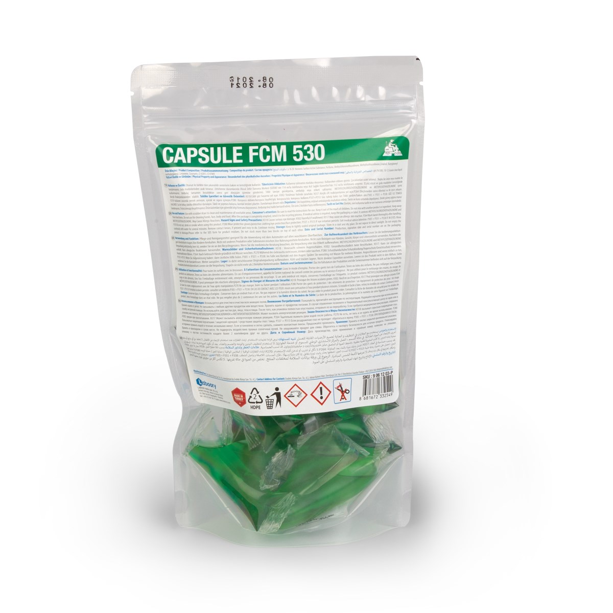 9 06 12 03-PCAPSULE FCM 530 SUDA ÇÖZÜNEN OTOMATLI ZEMİN TEMİZL