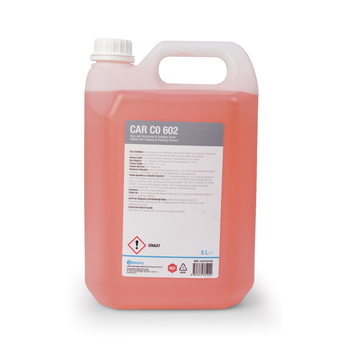 7 01 07 02CAR CO 602 ARAÇ JANT TEMİZLEME & PARLATMA ÜRÜNÜ