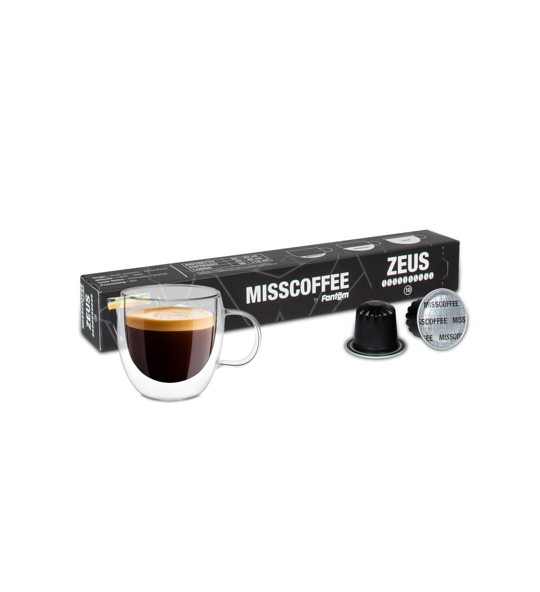 7 11 10 039FANTOM Mısscoffee Zeus Kapsül Kahve Kutusu