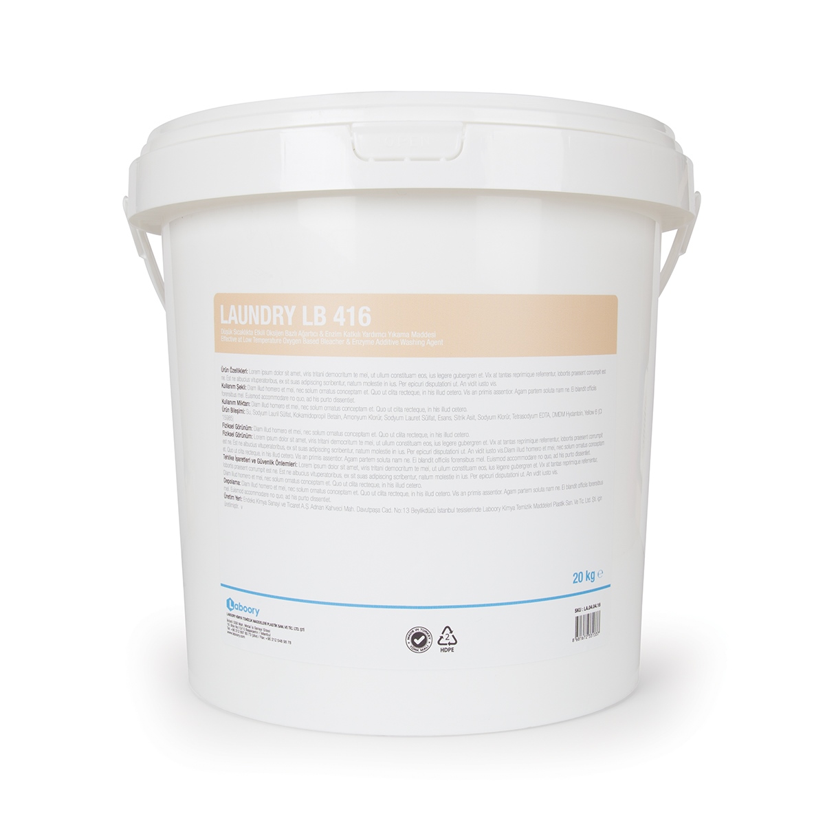 7 01 04 16LAUNDRY LB 416 DÜŞ.SIC.ETK.OKS.BAZ.AĞ&ENZ.KAT.YIK.