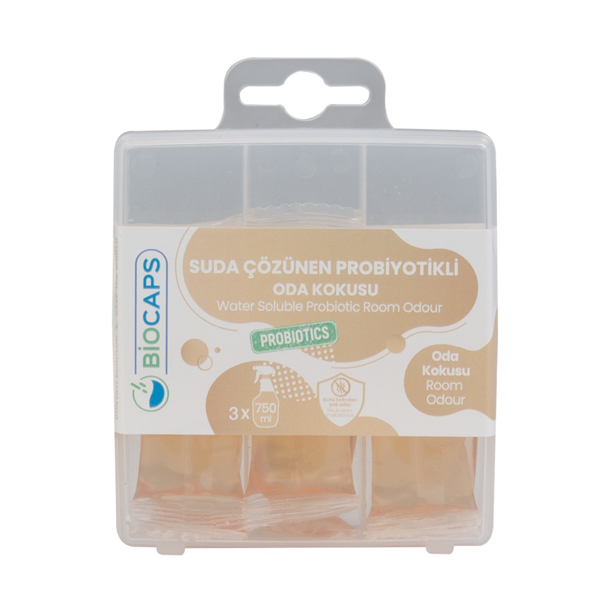 BIOCAPS AC 60 SUDA ÇÖZÜNEN PROBİOTİKLİ ODA KOKUSU