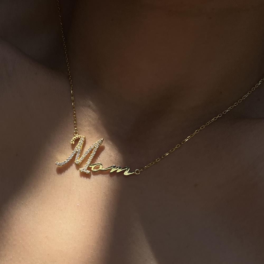 925 ayar gümüş isim kolye istediğini yazdır