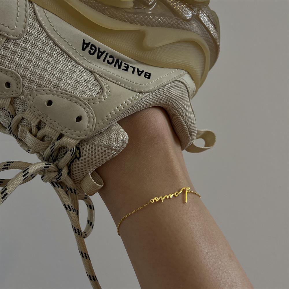 925 ayar gümüş isimli halhal