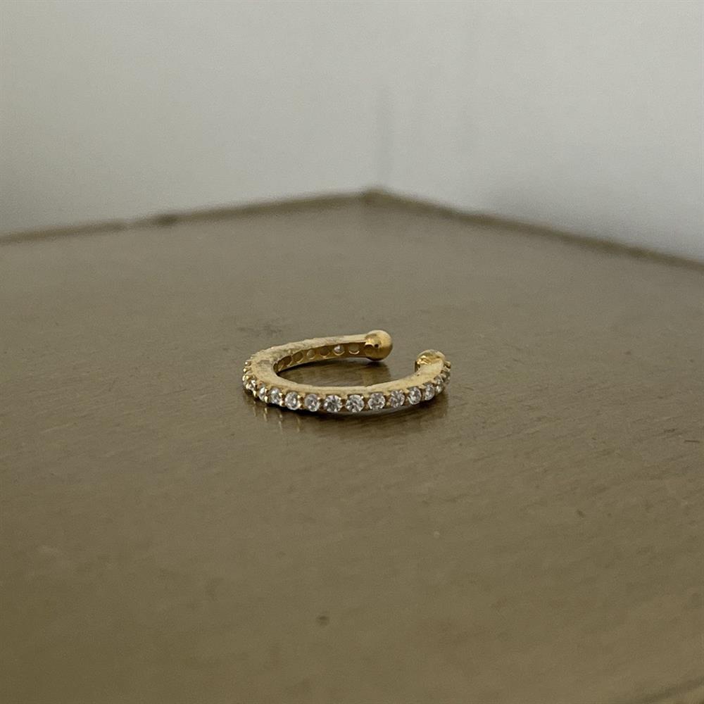 925 ayar gümüş sıra taşlı ear cuff