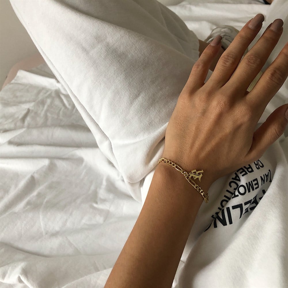 925 boyfriend zincirli bileklik