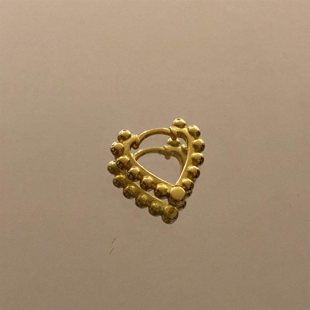 925 desenli mini kalp küpe