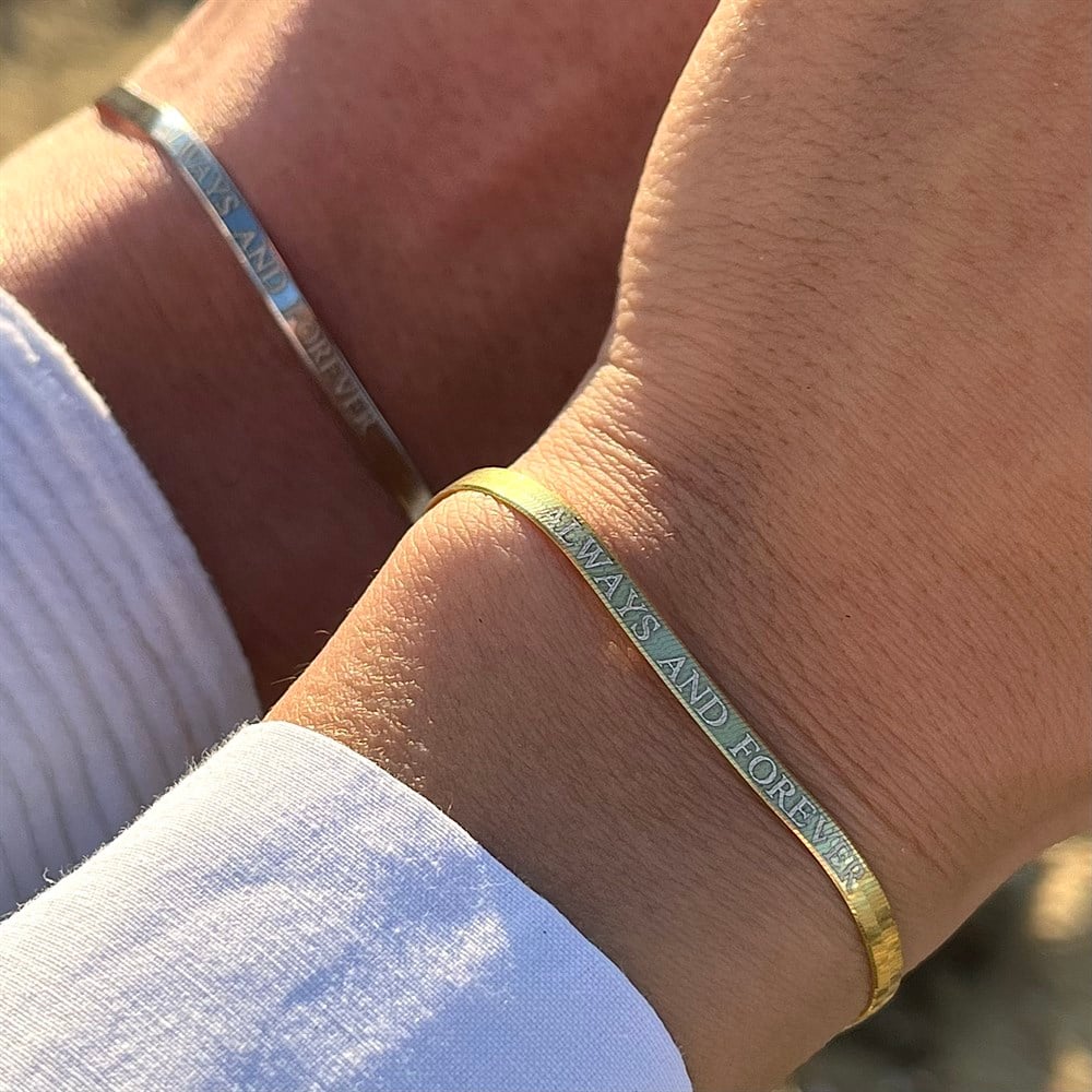 925 gümüş ikili couple slogan italyan bileklik istediğini yazdır