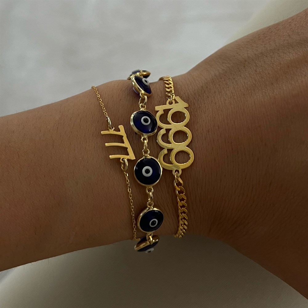 925 gümüş mucize bilekliği 777