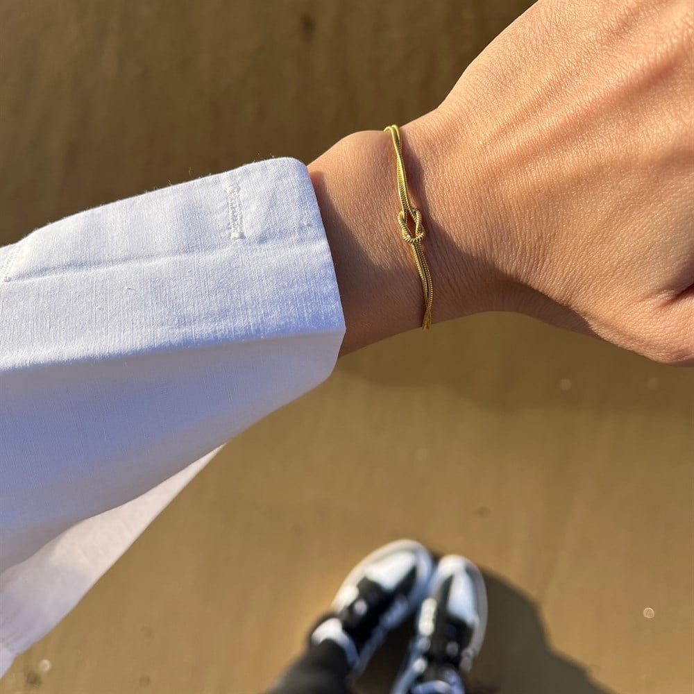 925 gümüş unisex düğüm sonsuzluk bileklik