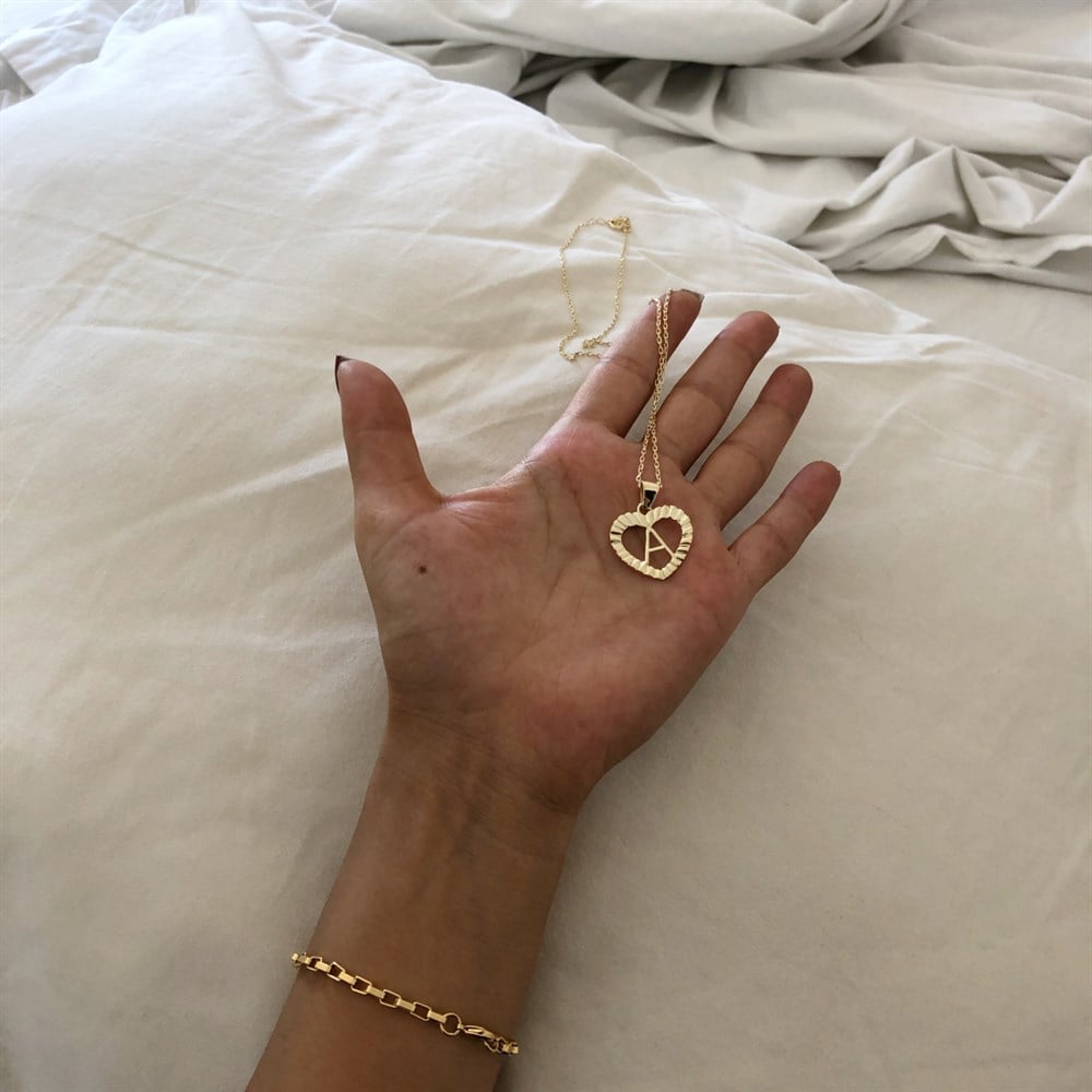 Harfli kalp kolye 9 2 5 