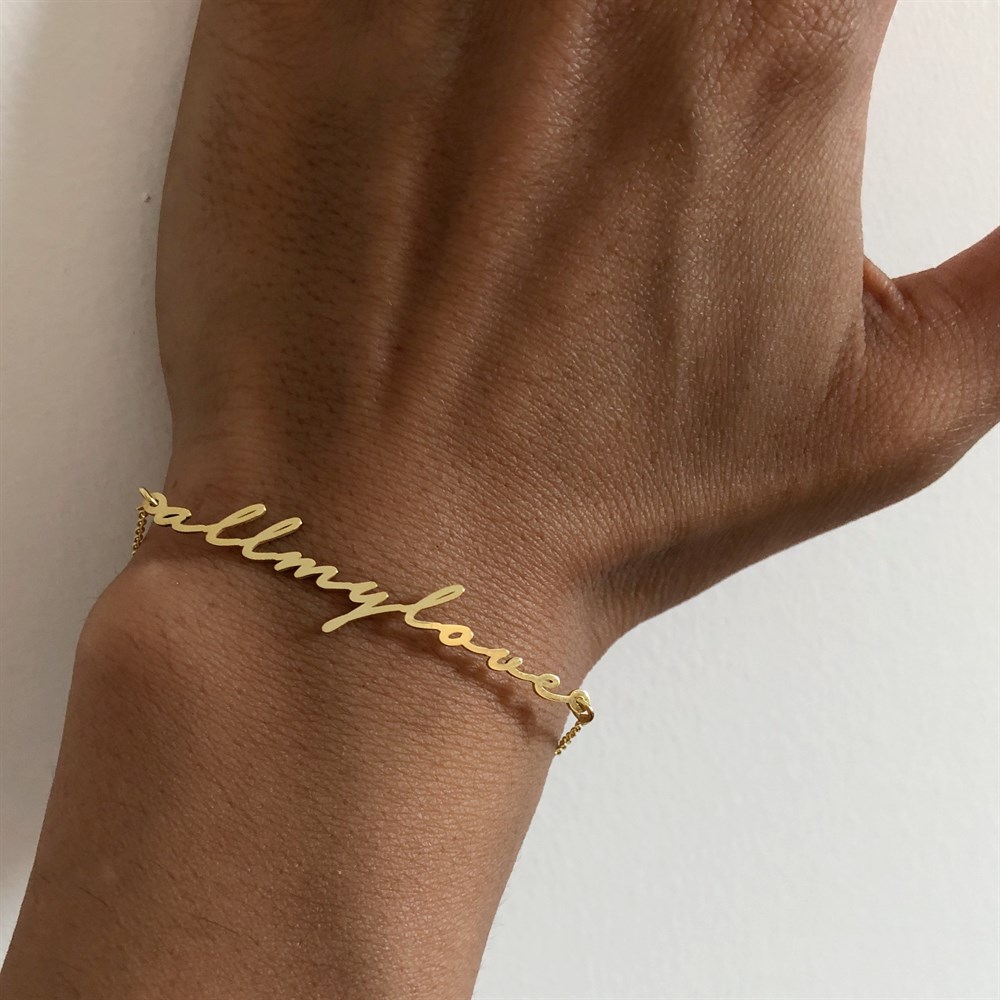 istediğini yazdır bileklik