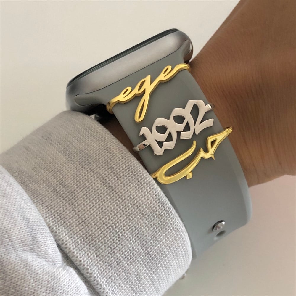 istediğini yazdır saat aksesuarı old english font 925