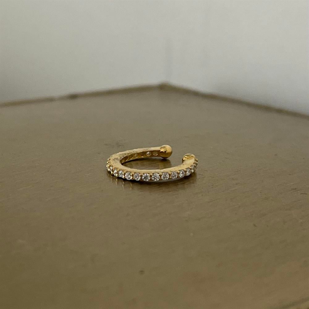 925 ayar gümüş sıra taşlı ear cuff