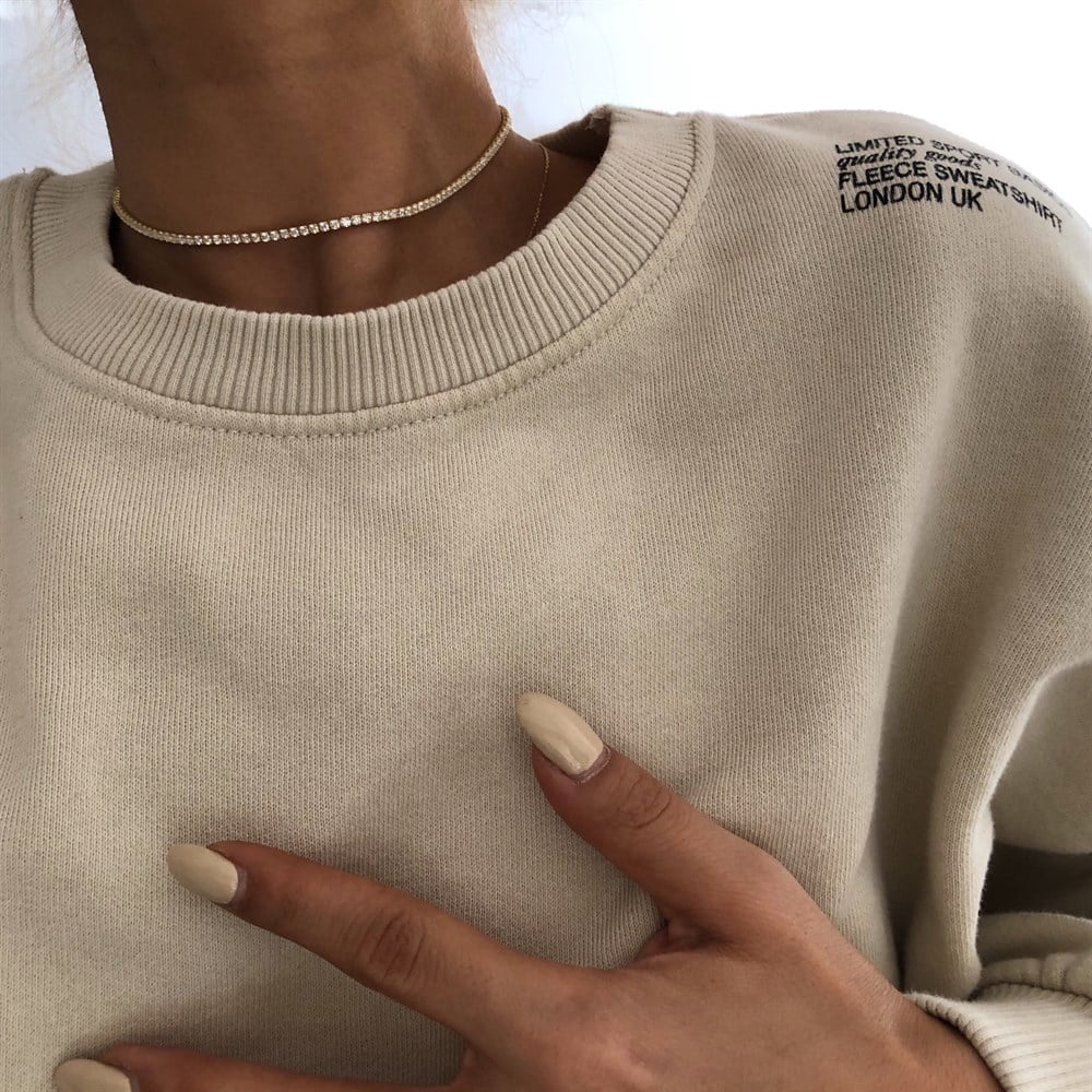 925 hacimli su yolu choker KOLYE