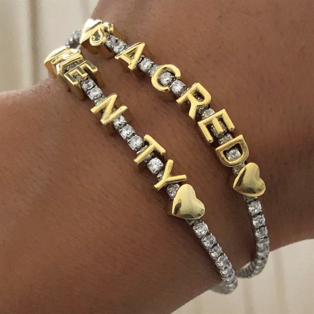 925 istediğini yazdır su yolu bileklik