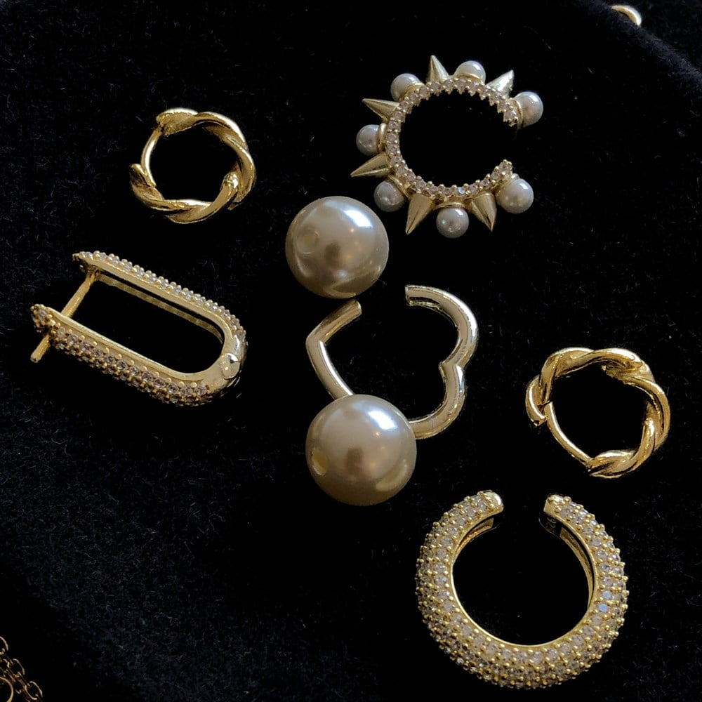 925 kalp ear cuff