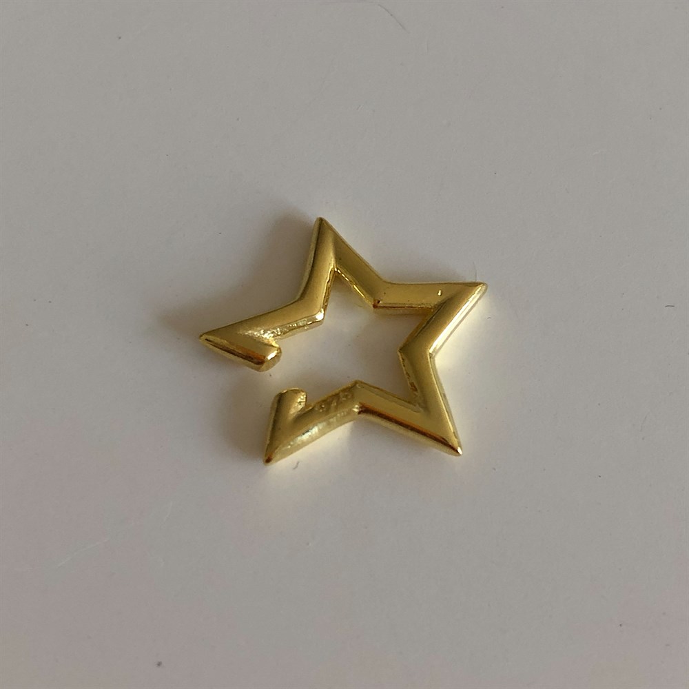 925 mini yıldız ear cuff