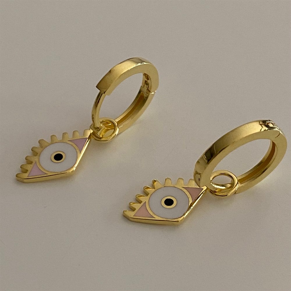 925 nar çiçeği mineli göz küpe