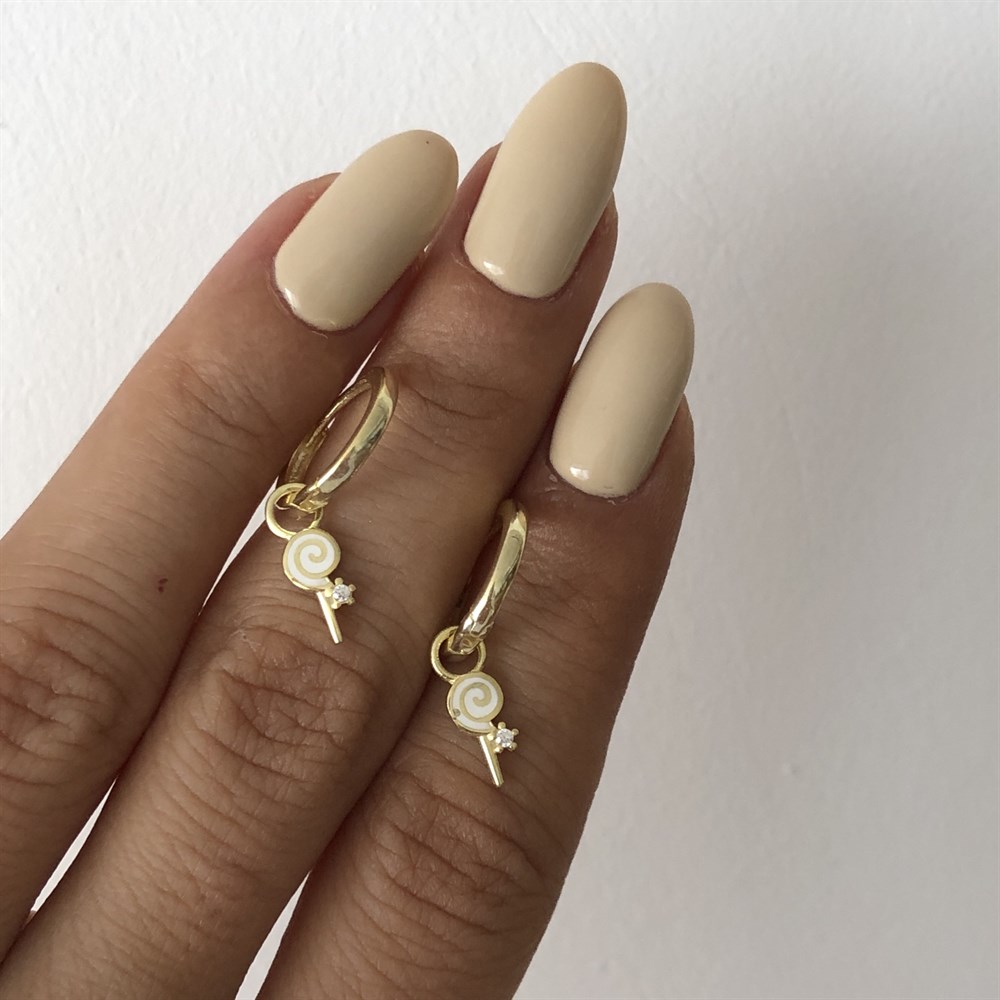 925 şeker küpe ÇİFT