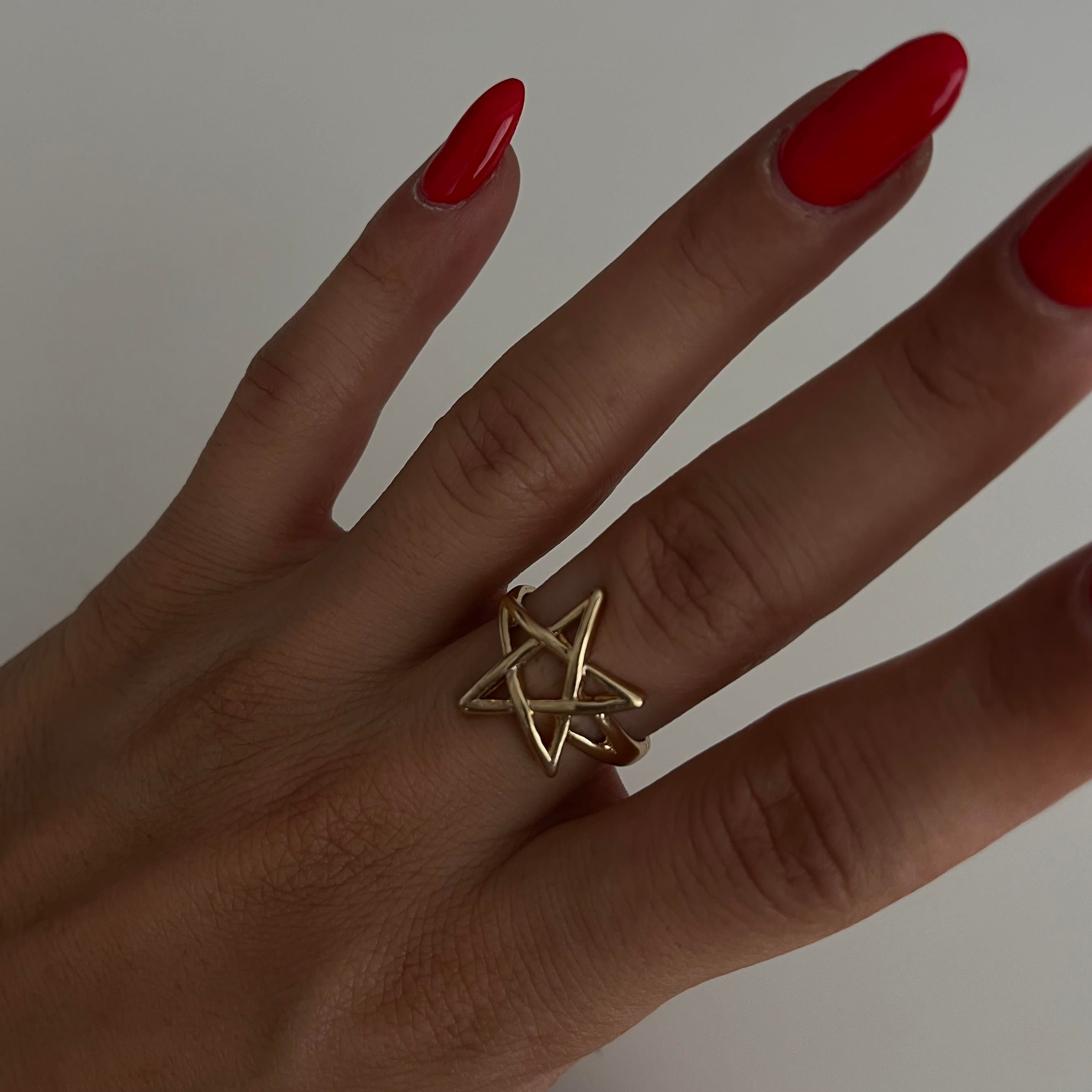 Çelik Yıldız Yüzük