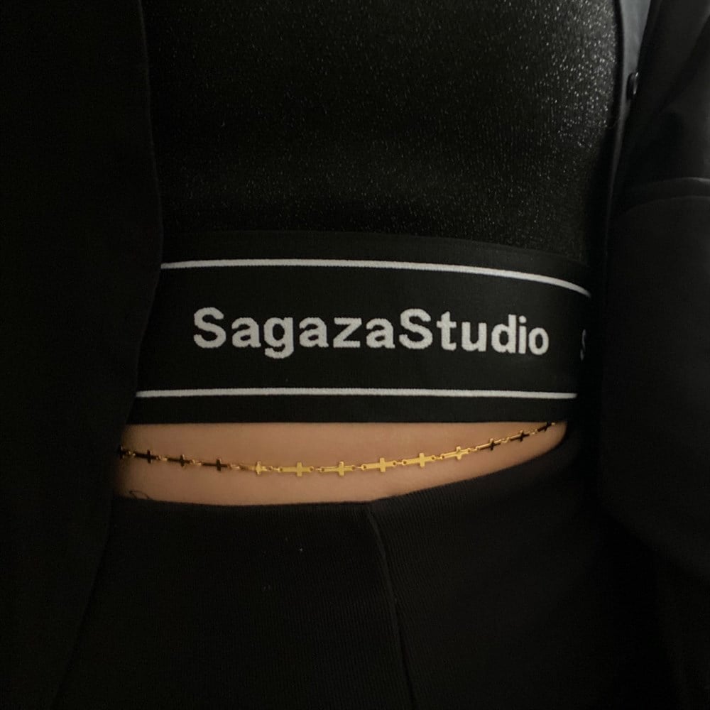 Full haç işaretli bel zinciri