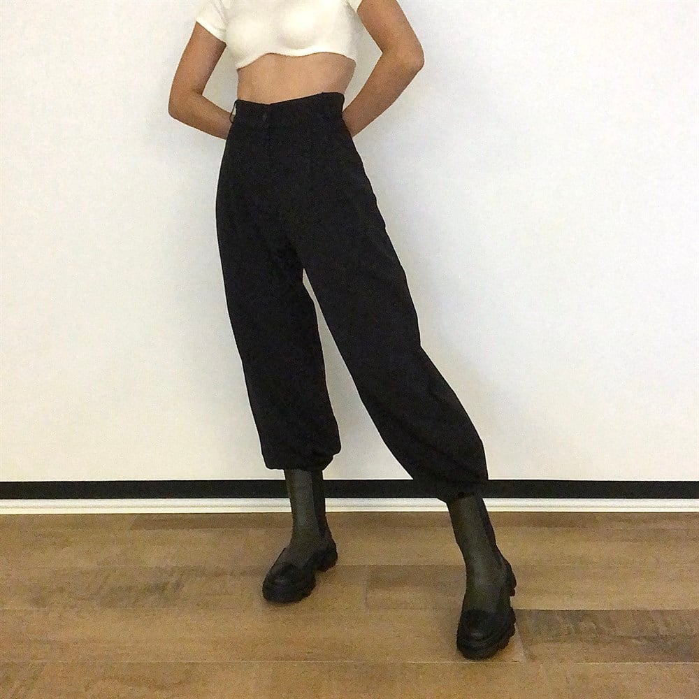 haki siyah çift renkli bot