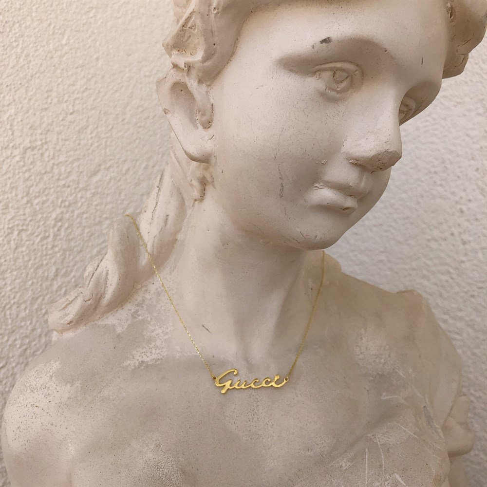 istediğini yazdır farklı font kolye