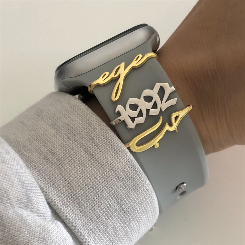 istediğini yazdır saat aksesuarı old english font 925