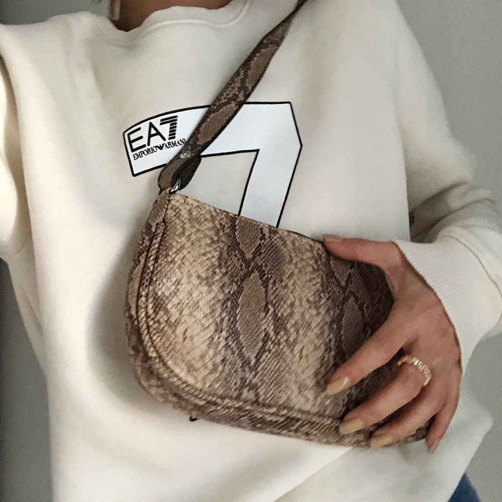 leopar desenli mini çanta