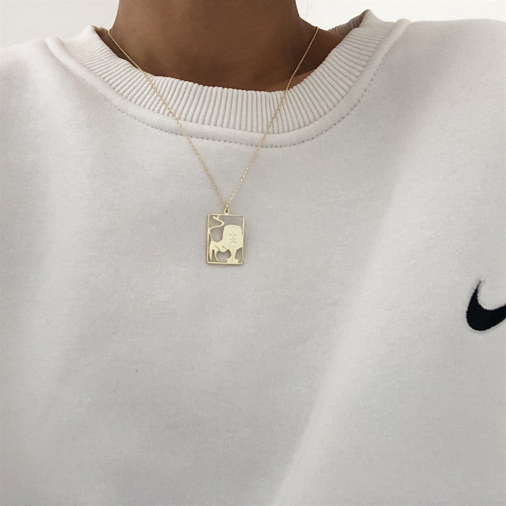OK ROSES 925 LION NECKLACES