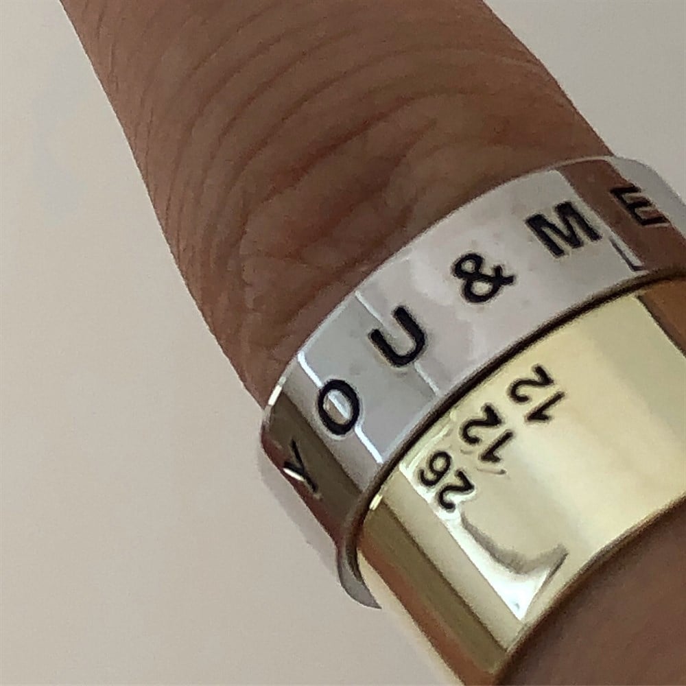 unisex kalın alyans 925