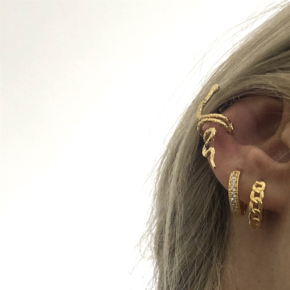 uzun yılan ear cuff