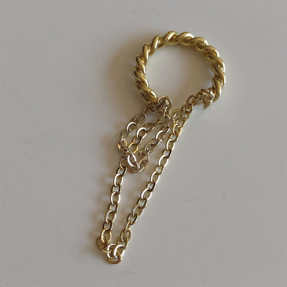 zincirli burgu ear cuff