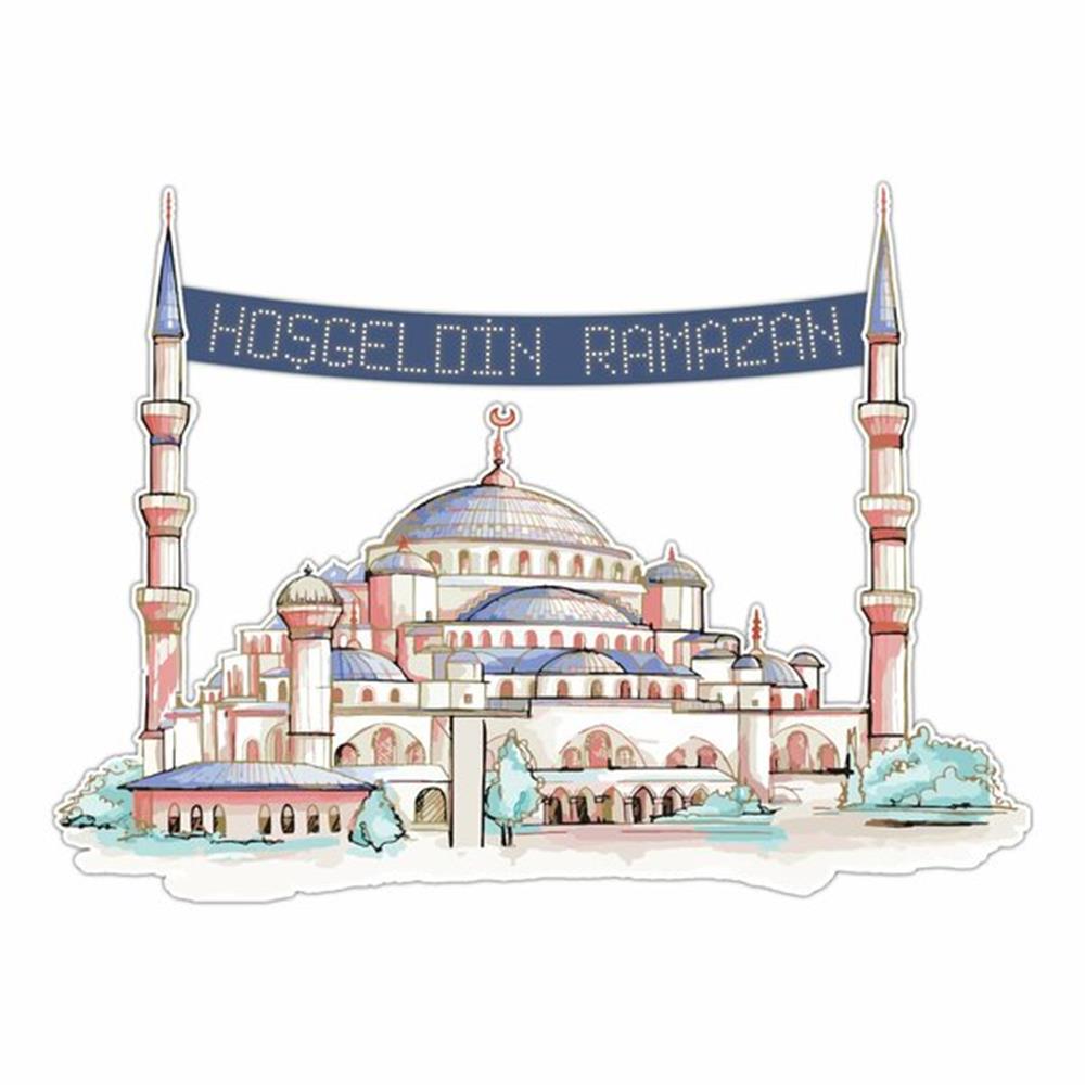 RAMAZAN AYASOFYA CAMİ MAKETİ 125*90 CM
