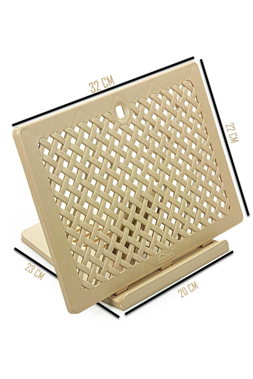 Plastik Rahle - Pratik Rahle - Masa Üstü Rahlesi - Kitap Okuma Standı - Bej