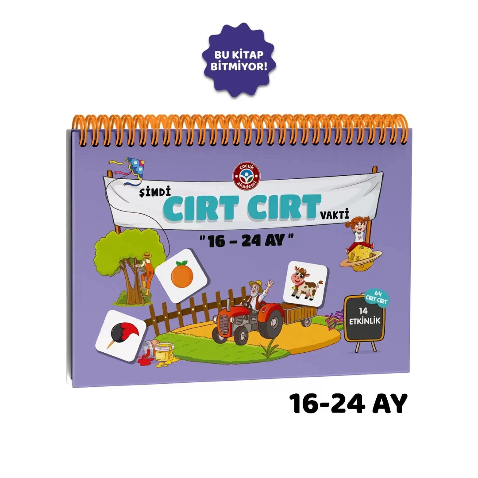 Çocuk Akademi 16-24 Ay Cırt Cırtlı Etkinlik Kitabı
