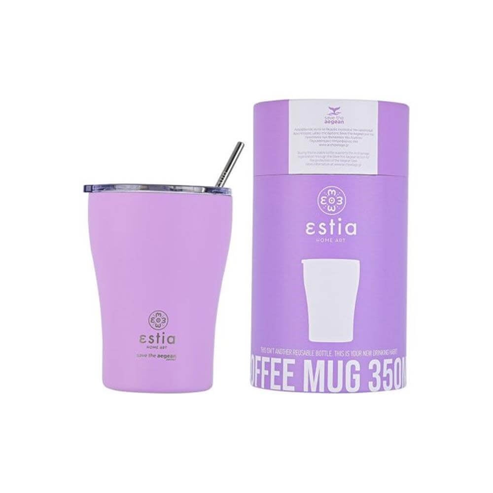 
Estia Save The Aegean Termos Coffee Mug Lavender Purple 350ml
