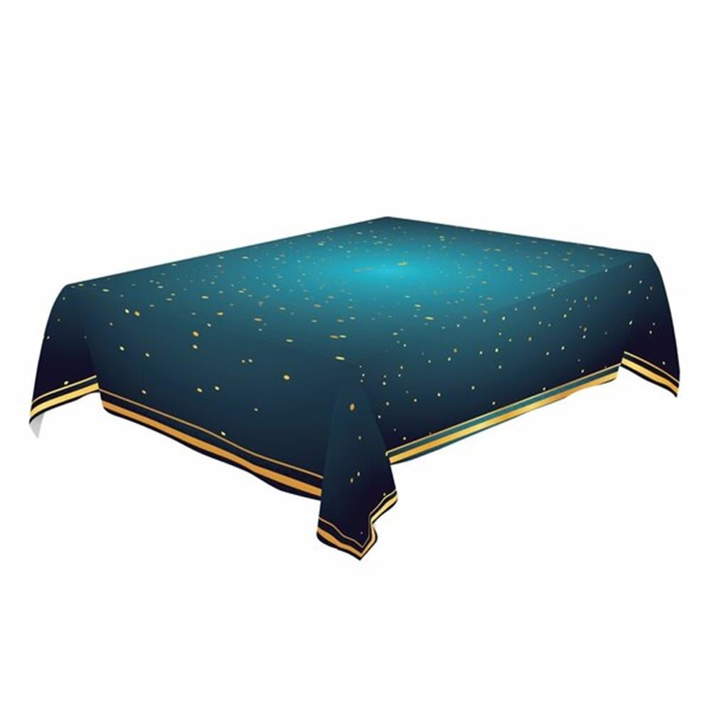 MASA ÖRTÜSÜ KUMAŞ LACİVERT RAMAZAN 160*240 CM