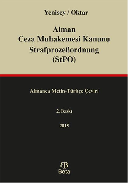 Alman Ceza Muhakemesi Kanunu StrafprozeBordnung StPO