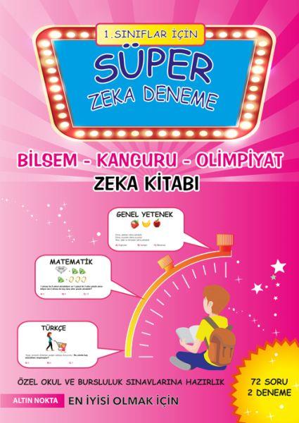 Altın Nokta 1. Sınıf Süper Zeka Deneme Bilsem - Kanguru - Olimpiyat Kitabı