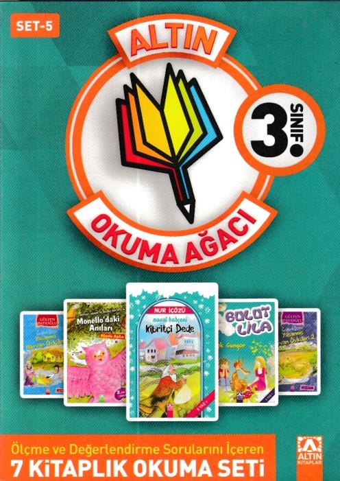 Altın Okuma Ağacı - 3. Sınıf Set 5 (Koyu Yeşil Kapak)