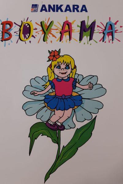 Ankara Yıldırım Yayınları Boyama Mavi Papatya