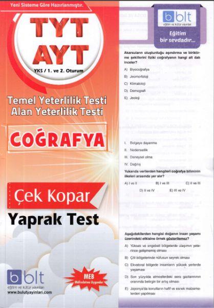 Bulut TYT AYT Coğrafya Yaprak Test 1. ve 2. Oturum (Yeni)