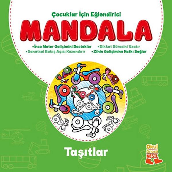 Çocuklar İçin Eğlendirici Mandala - Taşıtlar