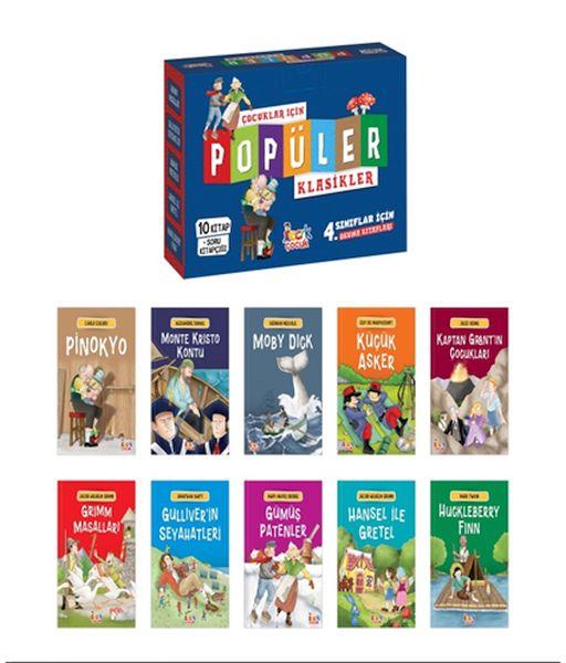Çocuklar İçin Popüler Klasikler– (10 Kitap+Soru Kitapçığı)