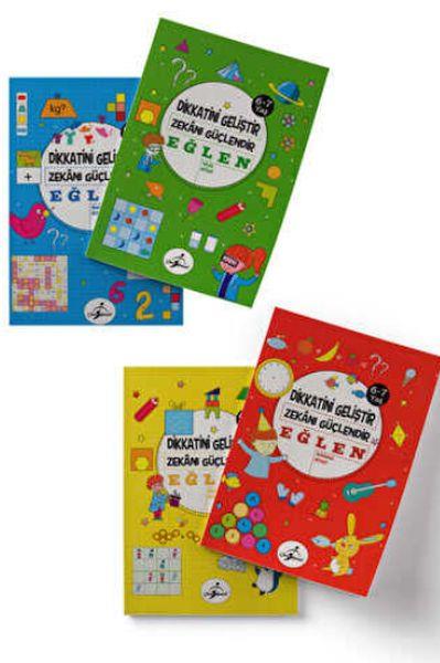 Dikkatini Geliştir, Zekanı Güçlendir ve Eğlen - 4 Kitap