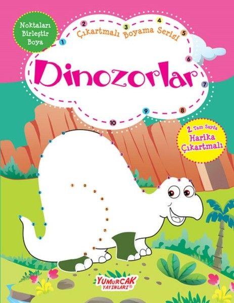 Dinozorlar-Çıkartmalı Boyama Serisi
